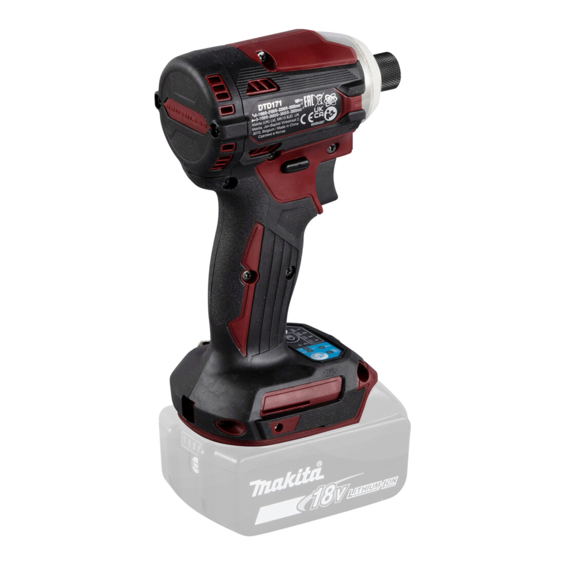 Makita accu-slagmoersleutel LXT ® in rood, DTD171ZAR