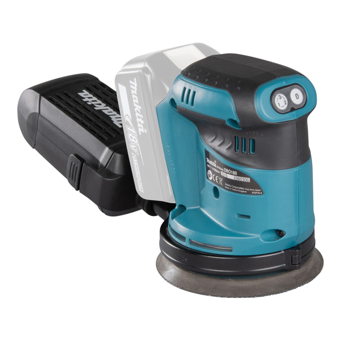 Makita accu vlakschuurmachine DBO180Z soloversie