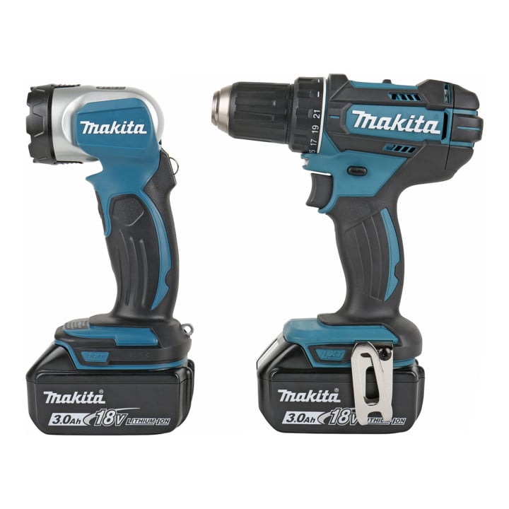 Makita accuboor- en schroevendraaierset 18V/3Ah DDF482RFJ1