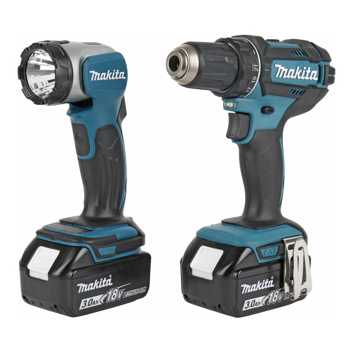Makita accuboor- en schroevendraaierset 18V/3Ah DDF482RFJ1