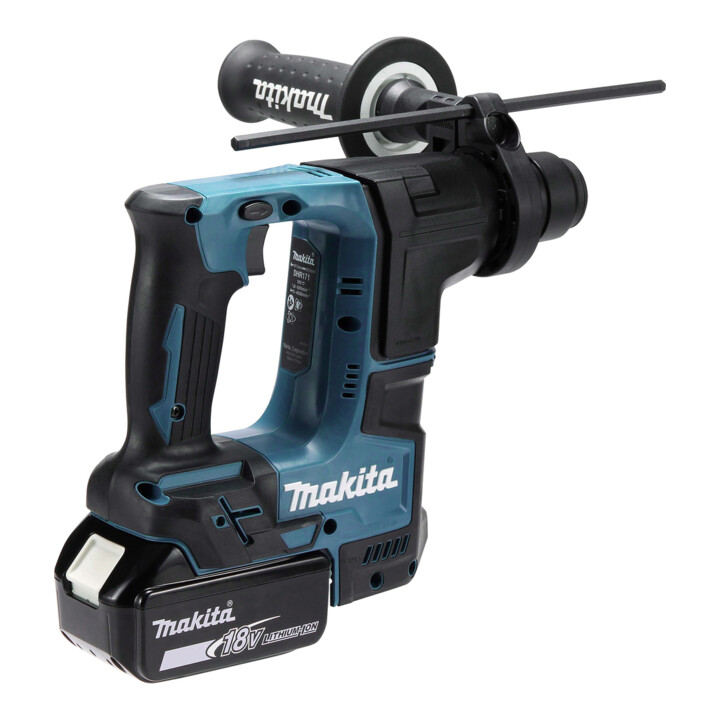 Makita accuklopboormachine voor SDS-PLUS 18 V / 2.0 Ah, 2 accu + lader in MAKPAC DHR171RAJ