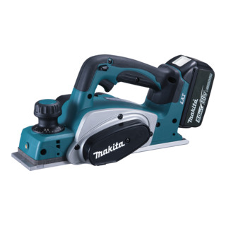 Makita accuschaafmachine 82 mm 18V 3Ah DKP180RFE + 2 batterijen