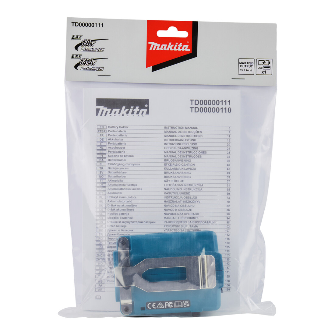 Makita Adaptateur batterie 14,4V/18V