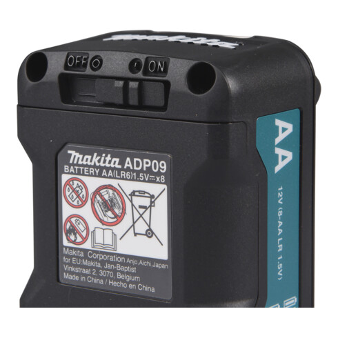 Makita Adaptateur batterie ADP09 pour laser multi-lignes sans fil SK700GD, SK700D, SK209GD, SK312GD