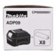 Makita Adaptateur batterie ADP09 pour laser multi-lignes sans fil SK700GD, SK700D, SK209GD, SK312GD