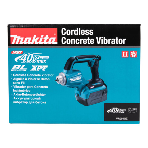 Makita Akku-Betonverdichter 40V max. (ohne Akku, ohne Ladegerät) ohne Verdichtervorsatz (nur in Verbindung mit Zubehör nutzbar)