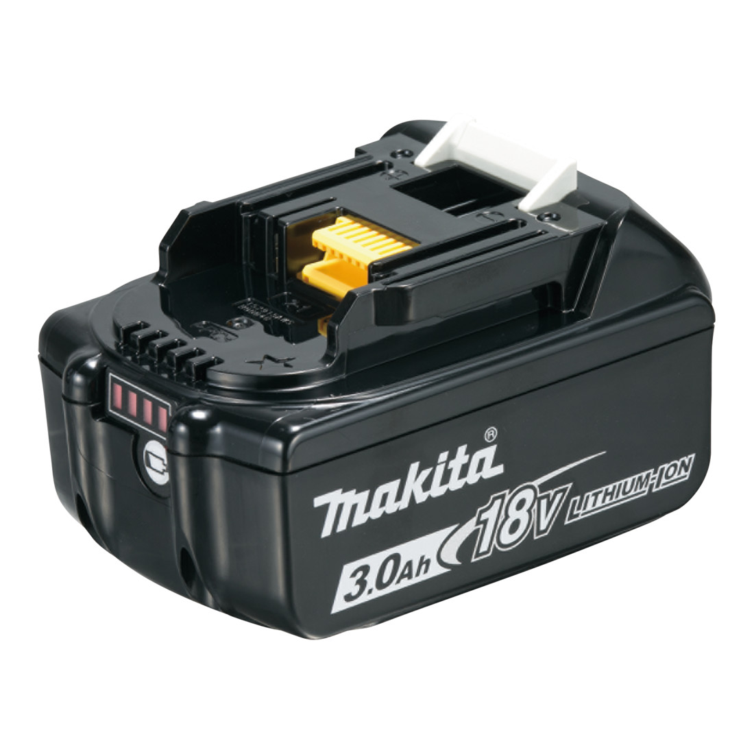 Makita BL1830B Akku Li, 18 V / 3 Ah, mit Akku-Ladestandsanzeige | für Akku-Geräte | mit Schnellladefunktion und Überlastschutz |