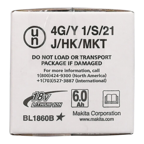 Makita Akku-BL1860B Li 18,0V 6.0Ah