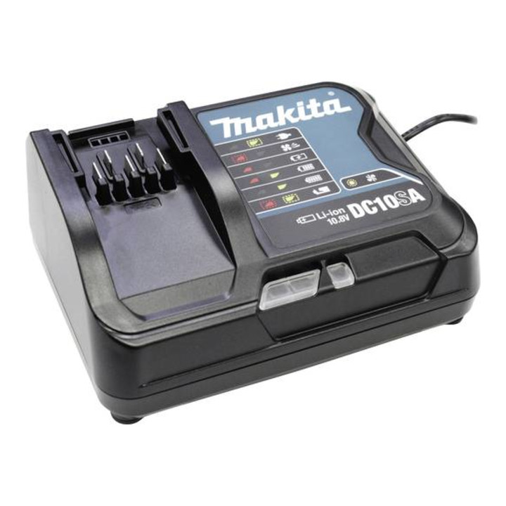 Makita Akku-Bohrhammer für SDS-PLUS 10,8 V / 4,0 Ah, 2 Akkus + Ladegerät im MAKPAC HR140DSMJ