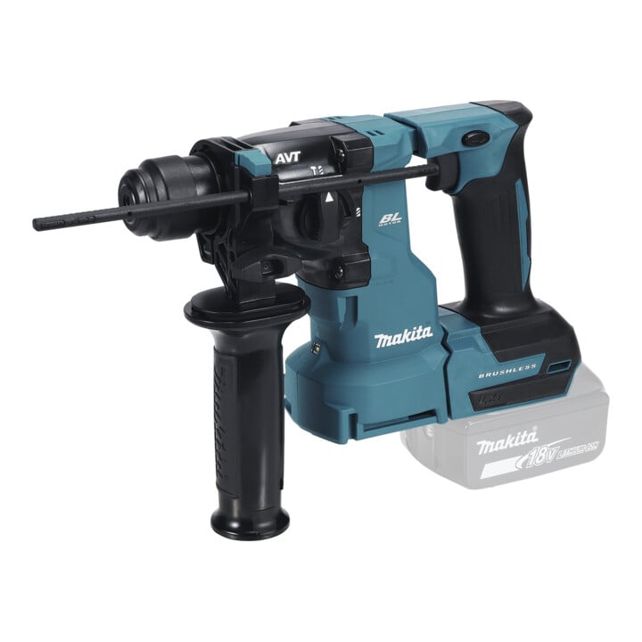Set Makita Akku-Bohrhammer SDS+ 18V + Stier SDS-Plus Bohrer & Meißelsatz, 17-teilig