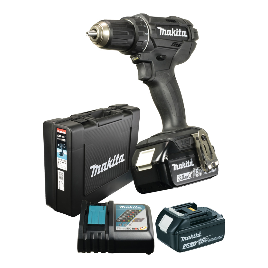 Makita Akku-Bohrschrauber 18 V 3,0 Ah DDF482RFEB