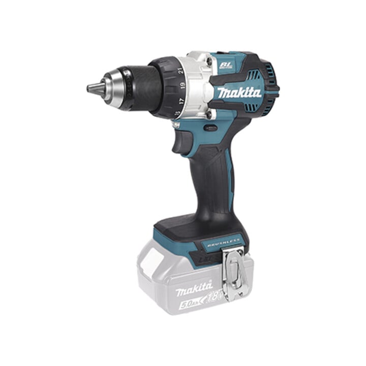 Set Makita Akku-Bohrschrauber 18V, 1800 U/min, ohne Akku + STIER TiN-Bohrer-, Säge- und Bit-Set 100-teilig