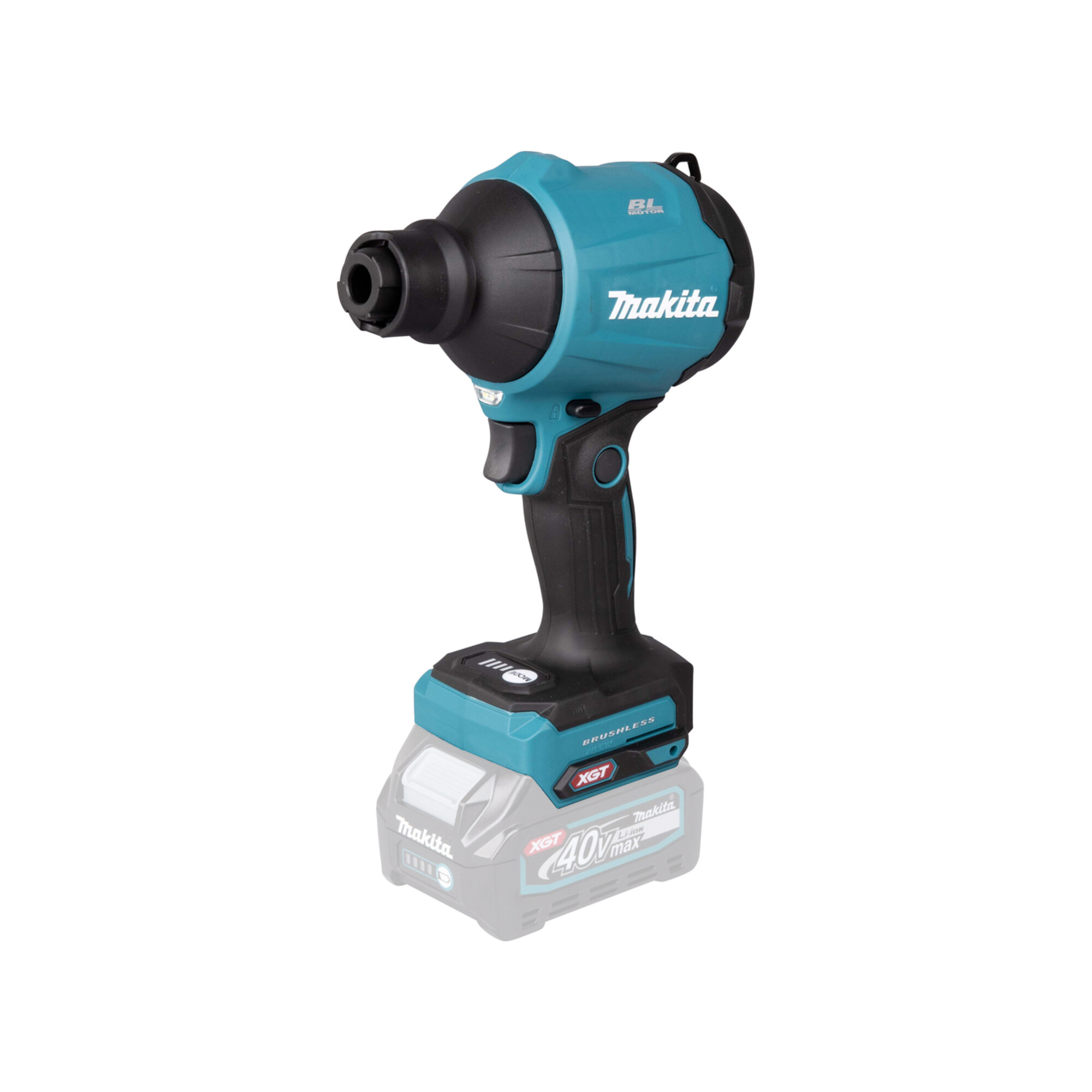 Makita AS001GZ Akku-Gebläse 40V max. (ohne Akkus, ohne Ladegerät) | für Kühlung oder Belüftung | mit sechs Geschwindigkeitsstufen und LED-Licht