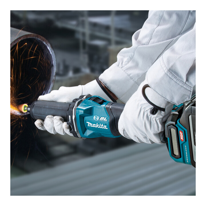 Makita Akku-Geradschleifer 40V max. mit Schiebeschalter