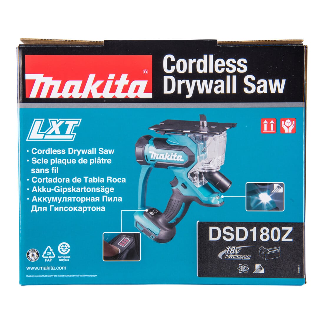 Makita Akku-Gipskartonsäge DSD180Z Solo-Version