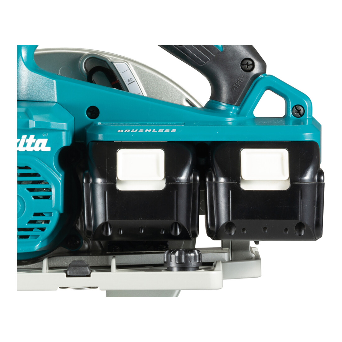 Makita Akku-Handkreissäge 2x18 V mit Bluetooth (ohne Akku, ohne Ladegerät) im MAKPAC DHS783ZJU