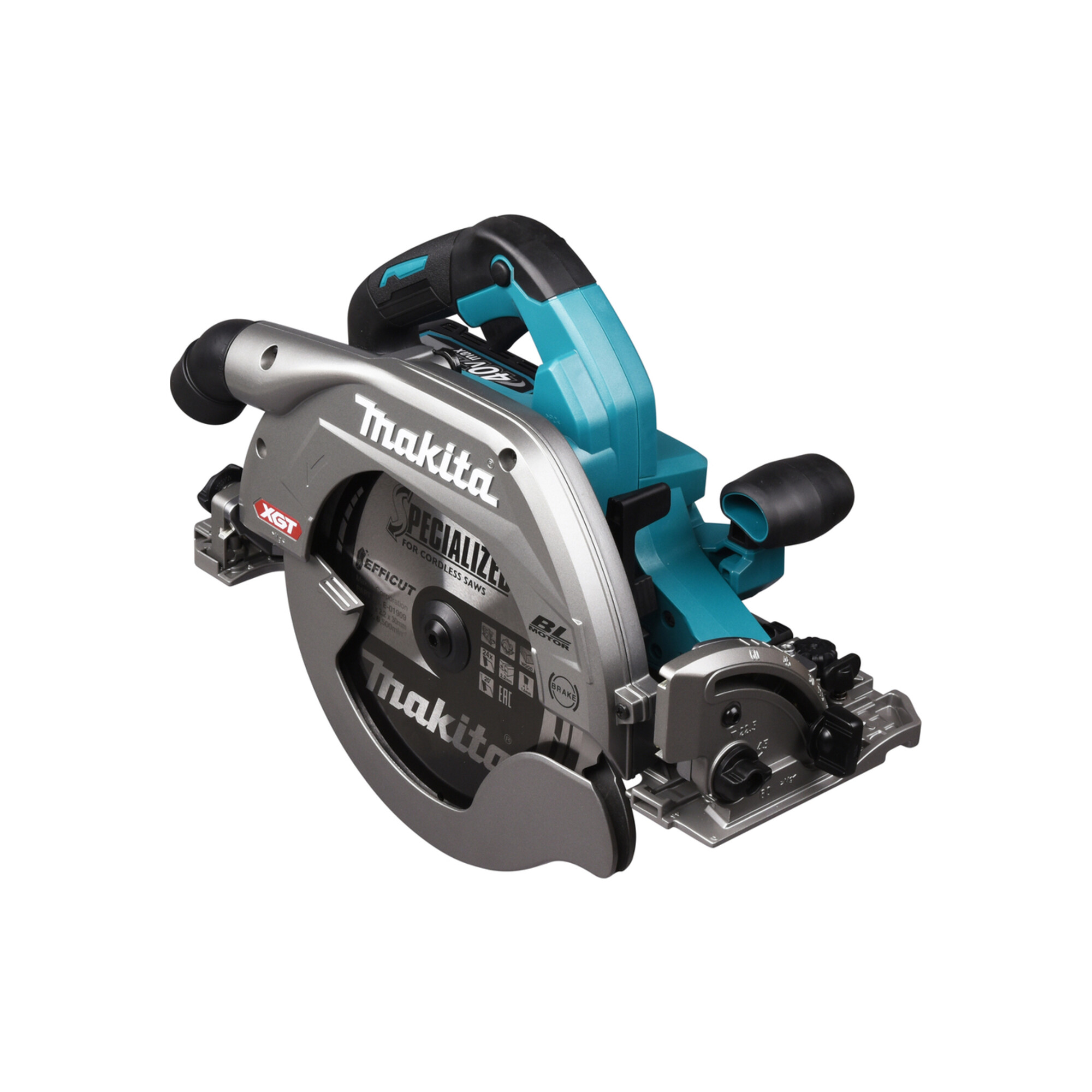 Makita Akku-Handkreissäge 40V max. / 5,0 Ah, 2 Akkus + Ladegerät im Transportkoffer