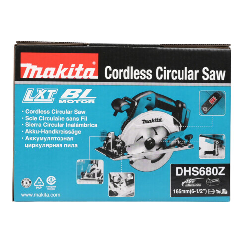 Makita Akku-Handkreissäge DHS680Z, Solo-Version