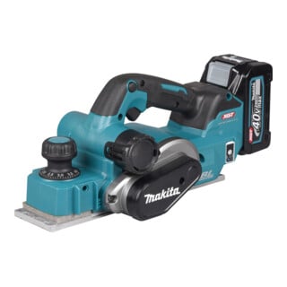 Makita Akku-Hobel 40V max. / 4,0 Ah, 2 Akkus + Ladegerät im MAKPAC