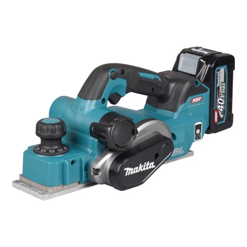 Makita Akku-Hobel 40V max. / 4,0 Ah, 2 Akkus + Ladegerät im MAKPAC
