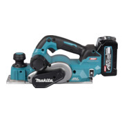 Makita Akku-Hobel 40V max. / 4,0 Ah, 2 Akkus + Ladegerät im MAKPAC-2