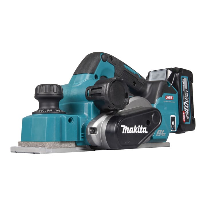 Makita Akku-Hobel 40V max. / 4,0 Ah, 2 Akkus + Ladegerät im MAKPAC