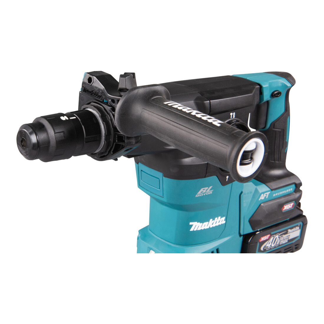 Makita Akku-Kombihammer 40V max. mit Schnellwechselfutter / 4,0 Ah, 2 Akkus + Ladegerät im Transportkoffer