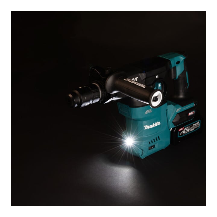 Makita Akku-Kombihammer 40V max. mit Schnellwechselfutter / 4,0 Ah, 2 Akkus + Ladegerät im Transportkoffer