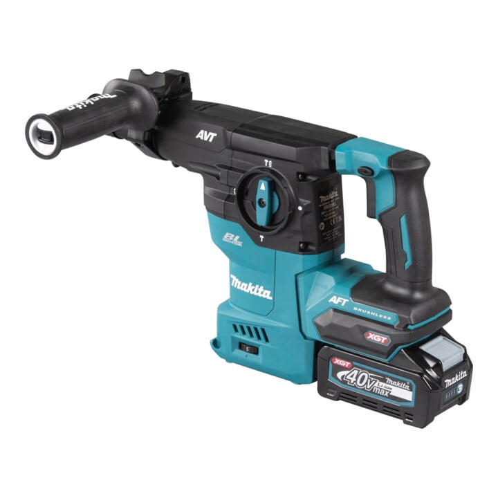 Makita Akku-Kombihammer 40V max. mit Schnellwechselfutter / 4,0 Ah, 2 Akkus + Ladegerät im Transportkoffer