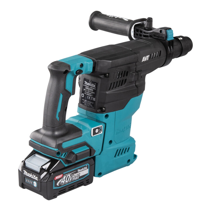 Makita Akku-Kombihammer 40V max. mit Schnellwechselfutter / 4,0 Ah, 2 Akkus + Ladegerät im Transportkoffer