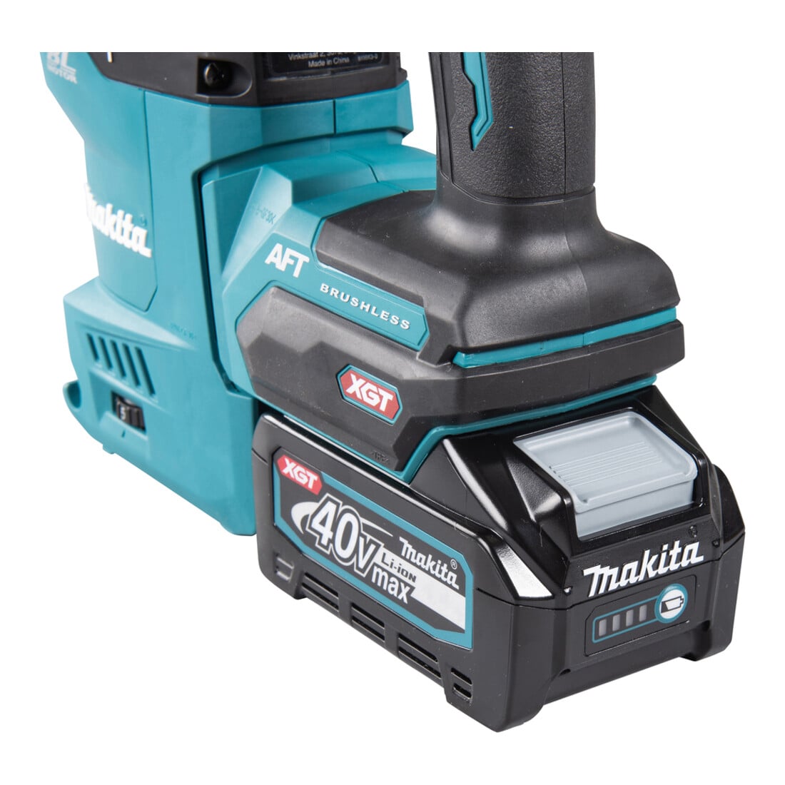Makita Akku-Kombihammer 40V max. mit Schnellwechselfutter / 4,0 Ah, 2 Akkus + Ladegerät im Transportkoffer