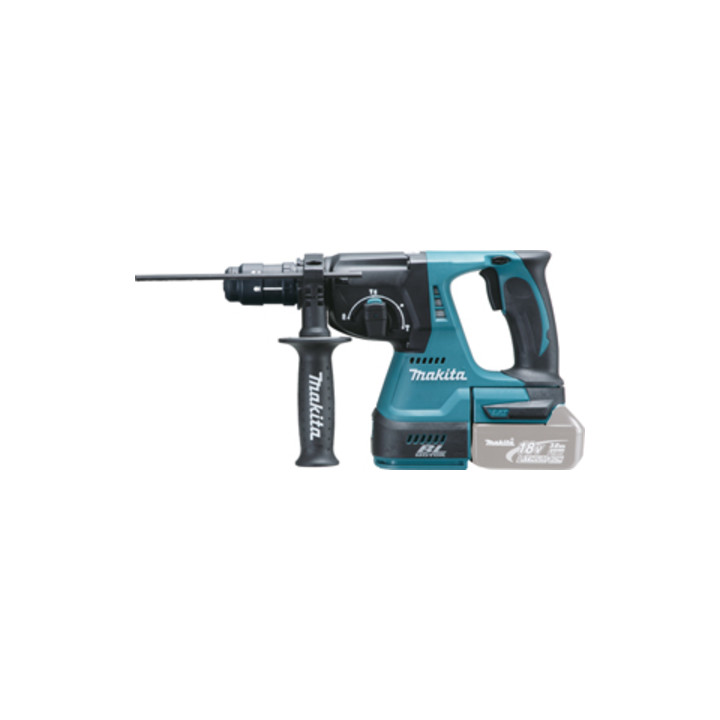 Set Makita Akku-Kombihammer 18V DHR243Z + STIER Hammerbohrer-Set SDS-plus 5-tlg.