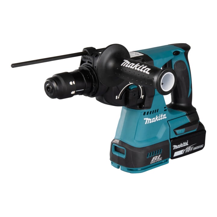 Makita Akku-Kombihammer SDS-PLUS 18V/5,0Ah mit Staubabsaugung DHR243RTJW
