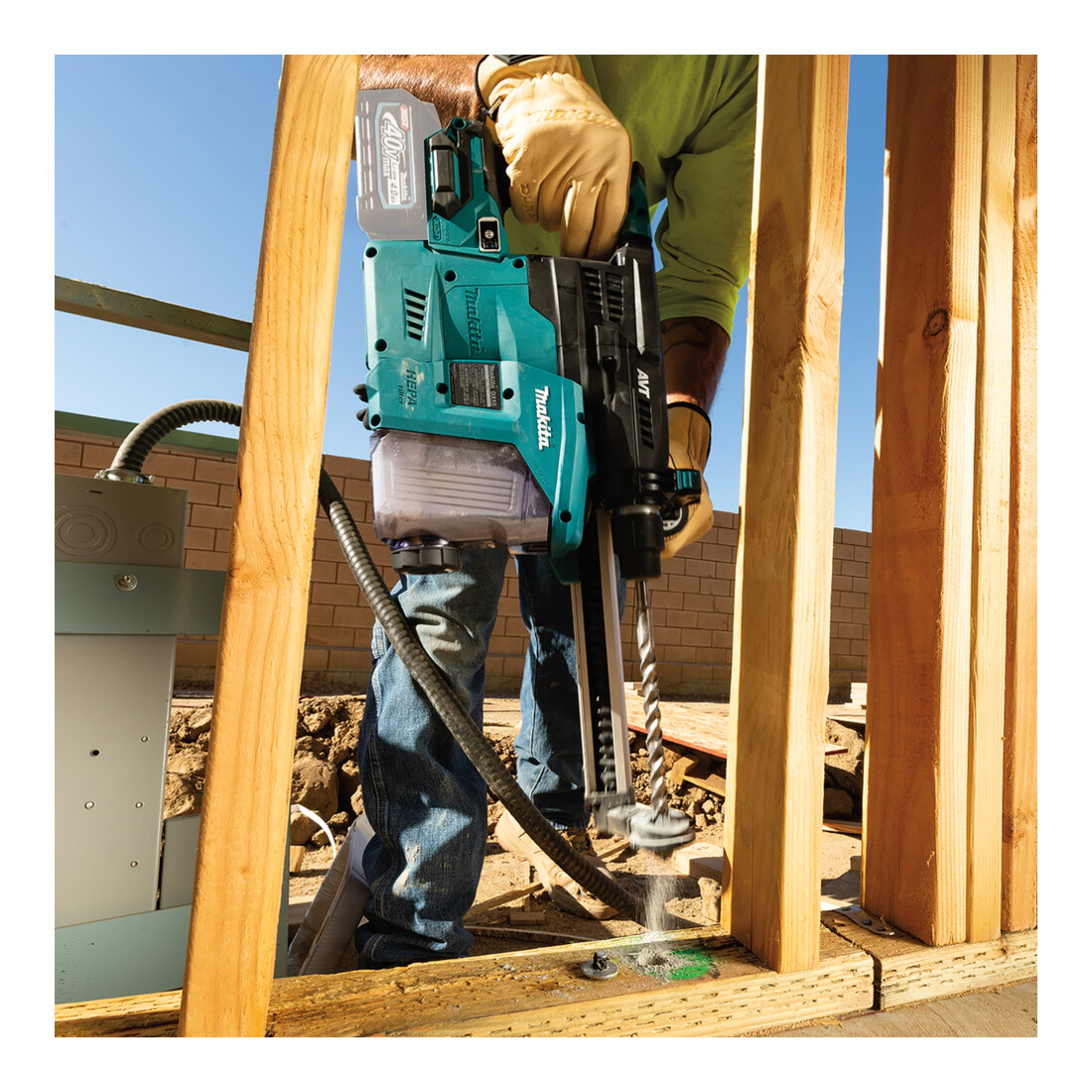 Makita Akku-Kombihammer SDS-PLUS 40V max. (ohne Akkus, ohne Ladegerät)