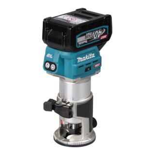 Makita Akku-Multifunktionsfräse 40V max. / 4,0 Ah, 2 Akkus + Ladegerät im MAKPAC