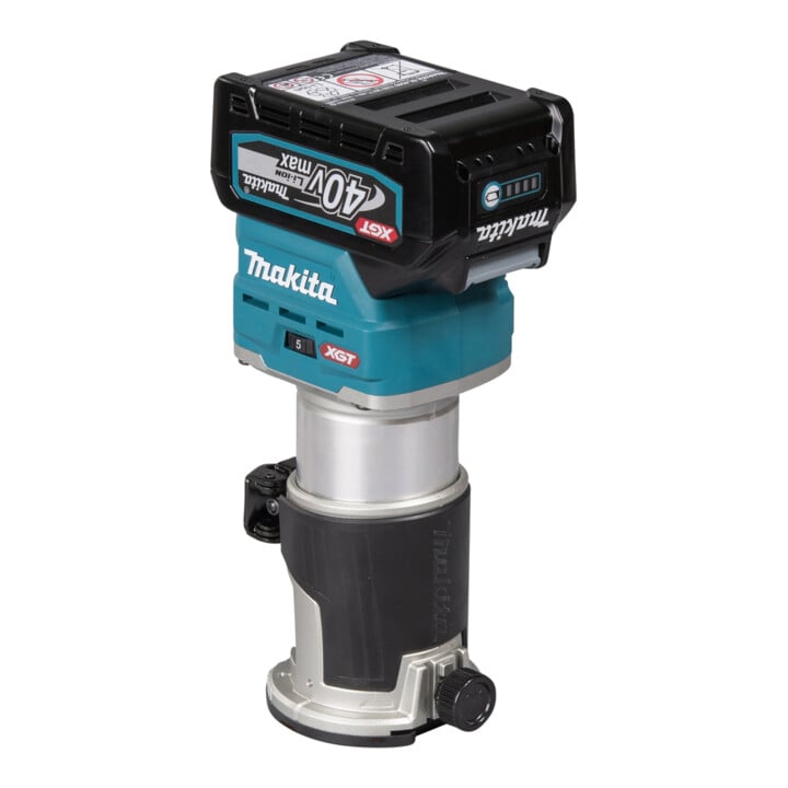 Makita Akku-Multifunktionsfräse 40V max. / 4,0 Ah, 2 Akkus + Ladegerät im MAKPAC