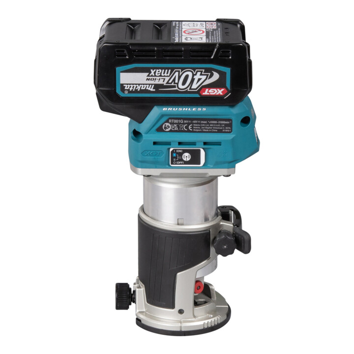 Makita Akku-Multifunktionsfräse 40V max. / 4,0 Ah, 2 Akkus + Ladegerät im MAKPAC