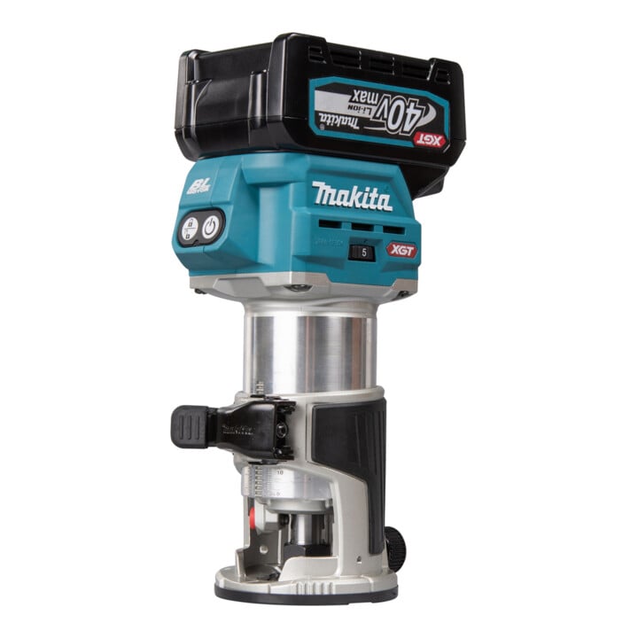 Makita Akku-Multifunktionsfräse 40V max. / 4,0 Ah, 2 Akkus + Ladegerät im MAKPAC
