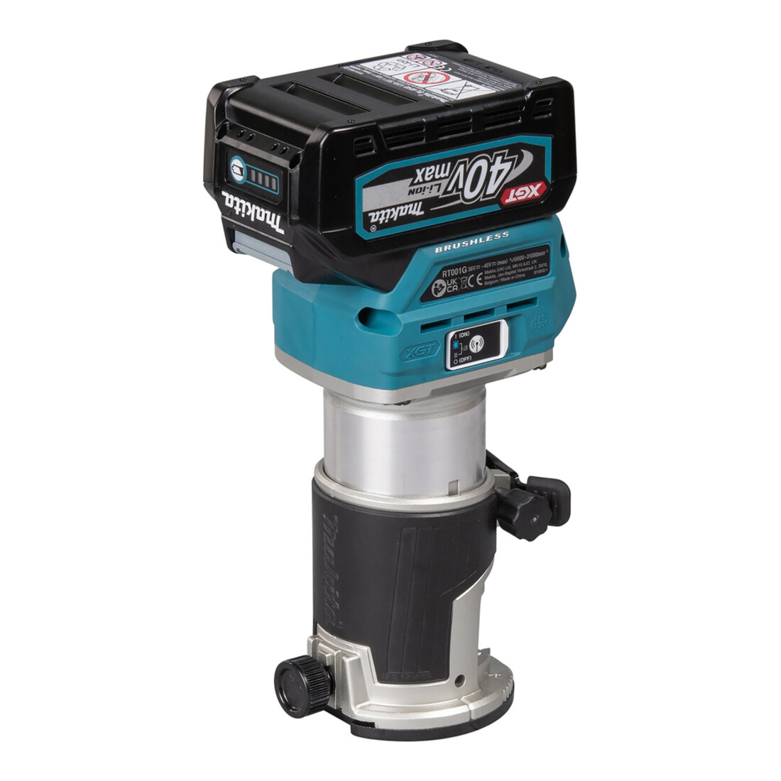 Makita Akku-Multifunktionsfräse 40V max. / 4,0 Ah, 2 Akkus + Ladegerät im MAKPAC