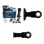 Makita Akku-Multifunktionswerkzeug 18,0 V/5,0 Ah DTM51RT1J3 + Bosch HCS Tauchsägeblatt AIZ 32 BSPC Hard Wood, 50 x 32 mm + Bosch BIM Tauchsägeblatt AII 65 APB Wood and Metal, 40 x 65 mm