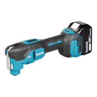 Makita Akku-Multifunktionswerkzeug 18V 5,0 Ah 2 Akkus Ladegerät Zubehör Set