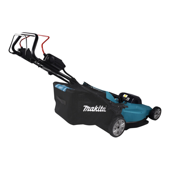 Makita Akku-Rasenmäher 2x18V / 5,0 Ah, 2 Akkus + Ladegerät
