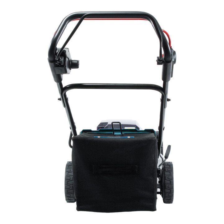Makita Akku-Rasenmäher 2x18V / 5,0 Ah, 2 Akkus + Ladegerät