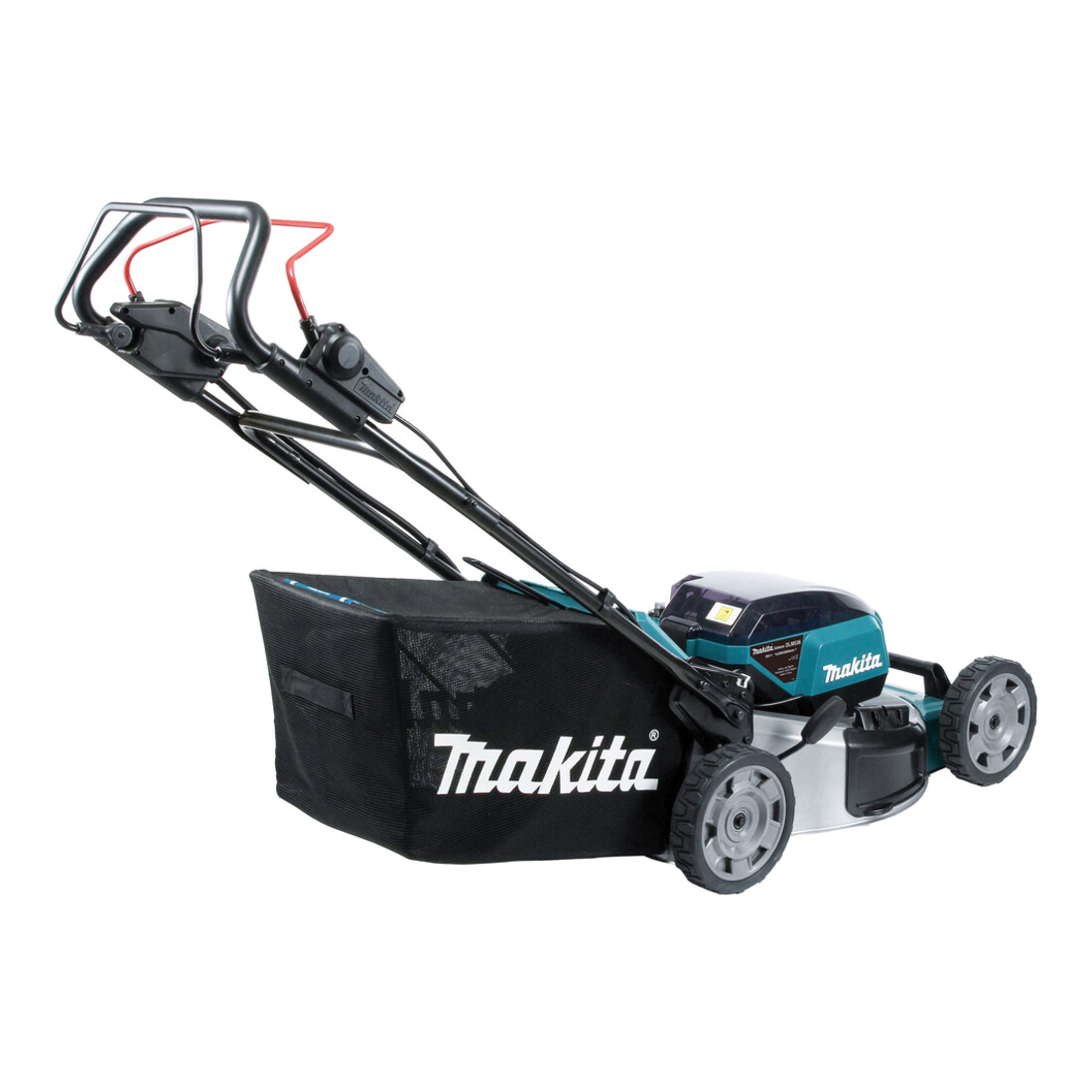 Makita Akku-Rasenmäher 2x18V / 5,0 Ah, 2 Akkus + Ladegerät