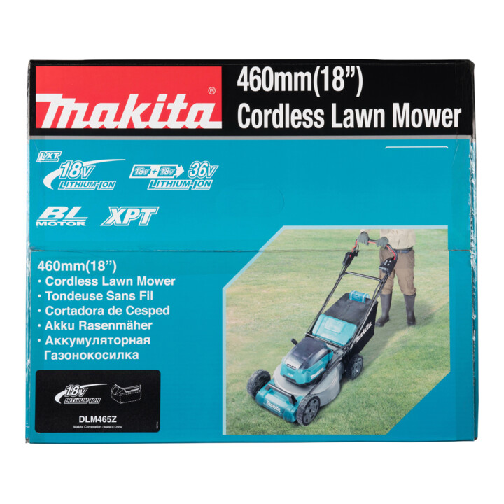 Makita Akku-Rasenmäher 2x18V (ohne Akku, ohne Ladegerät)