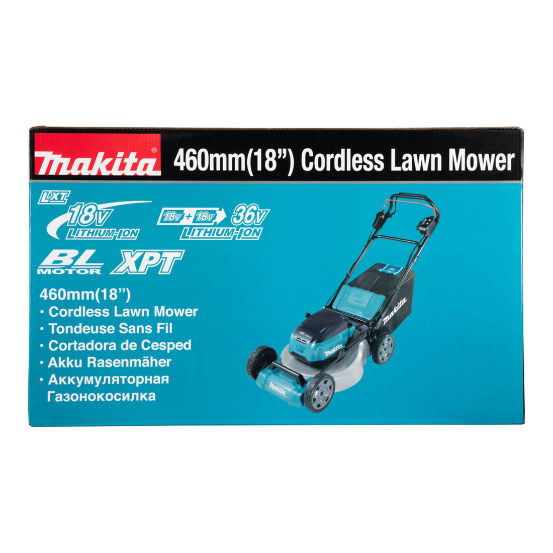 Makita Akku-Rasenmäher 2x18V (ohne Akku, ohne Ladegerät)