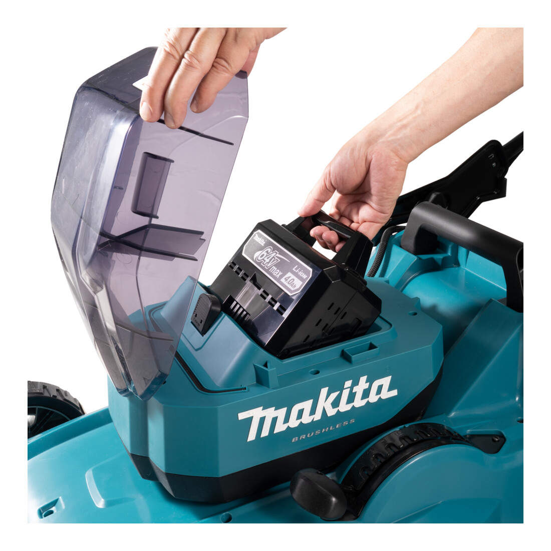 Makita Akku-Rasenmäher 64V max. / 4,0 Ah, 1 Akku + Ladegerät