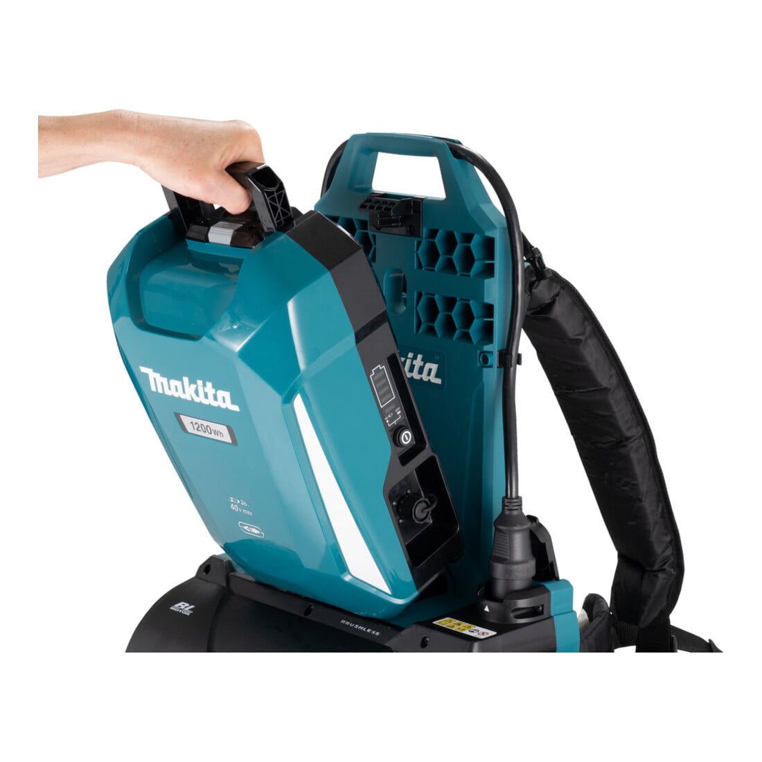 Makita Akku-Rucksackgebläse 36V PDC-Connector (ohne Akku, ohne Ladegerät)