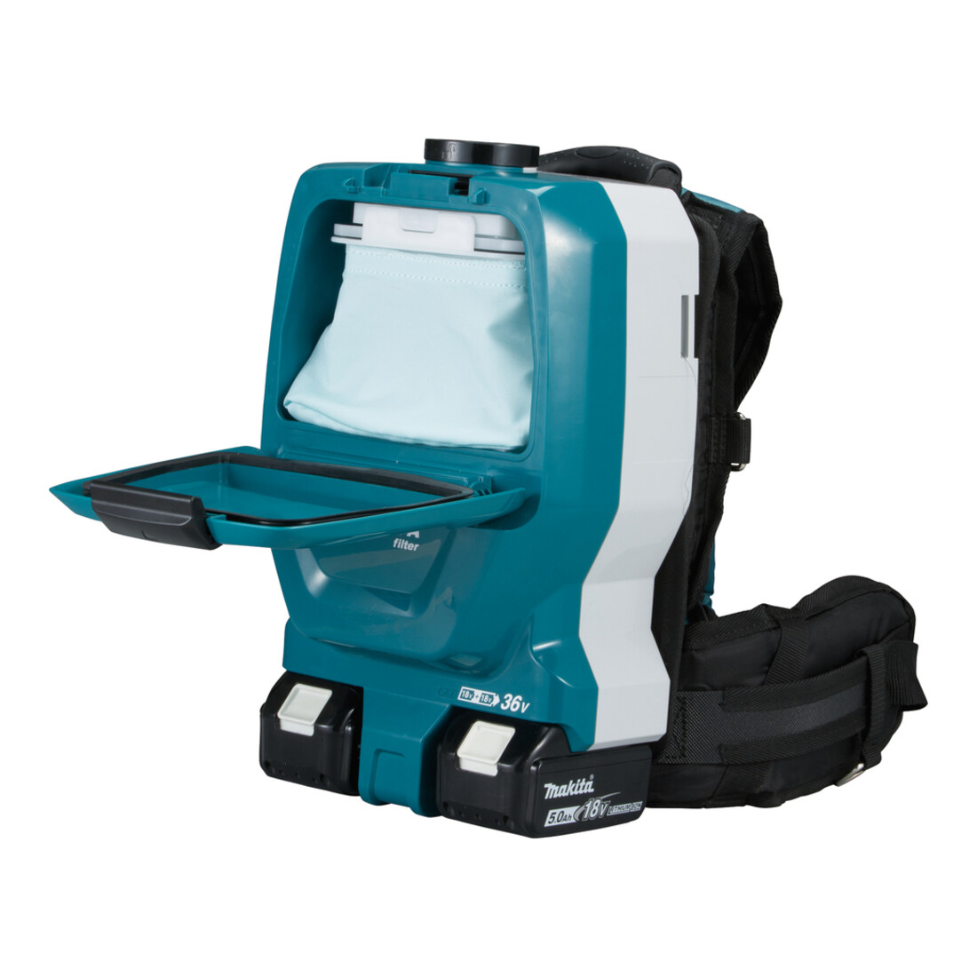 Makita Akku-Rucksackstaubsauger 2x18V DVC265ZXU