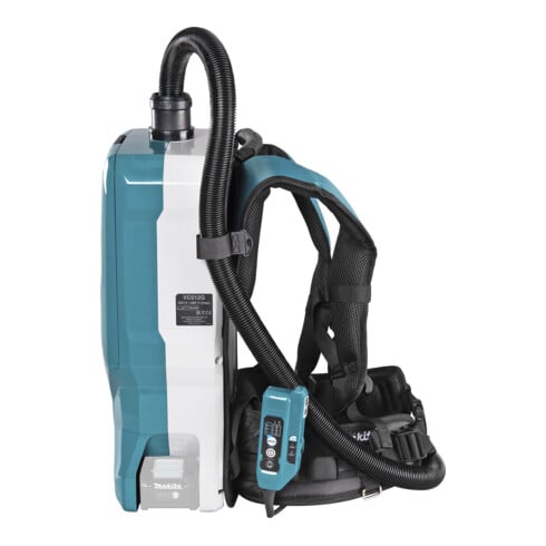 Makita Akku-Rucksackstaubsauger 40V max., 200 mbar, 6 l